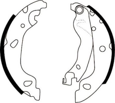 FIAT Щоки гальмівні PUNTO 1.2-1.9JTD 99- +ABS Jurid 362406J