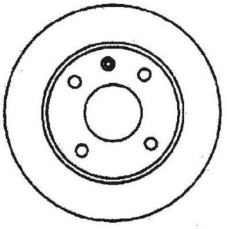 Диск гальмівний GOLF I/II/III/POLO 239mm /P/ PASSAT/CORDOBA/IBIZA Jurid 561141JC