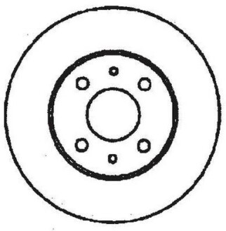 Диск гальмівний ALFA 147/156/164 251mm /T/ Jurid 561340JC