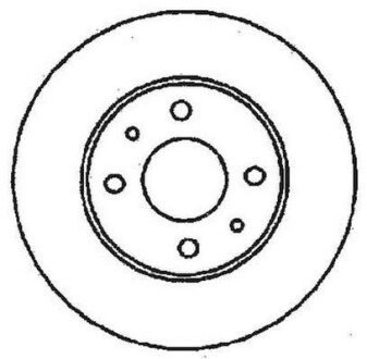 Диск гальмівний PANDA II/PUNTO 240mm BRAVO/MAREA/SEICENTO/TIPO/TEMPRA Jurid 561380JC