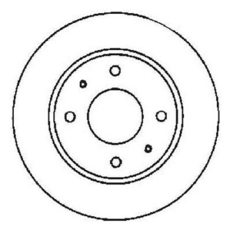 Гальмівний диск Jurid 561592JC