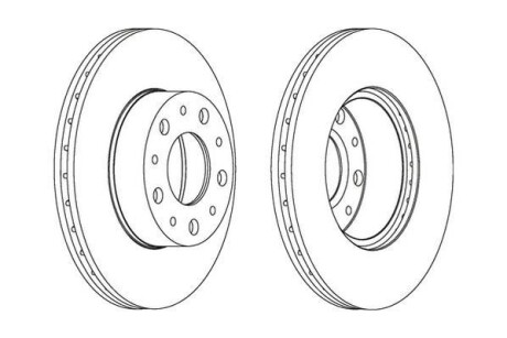 Тормозной диск Jurid 561984JC
