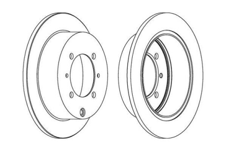 Гальмівний диск Jurid 562018JC