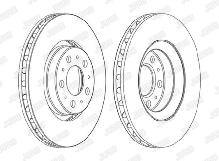 Диск гальмівний !.. Jurid 562173JC1 (фото 1)