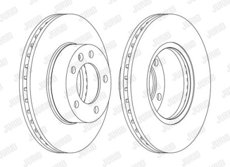 Диск гальмівний MOVANO MASTER ! Jurid 562190JC1 (фото 1)