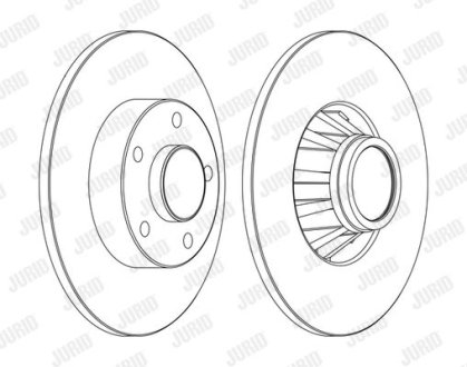 Диск гальмівний VIVARO tyі ! Jurid 562211JC1 (фото 1)
