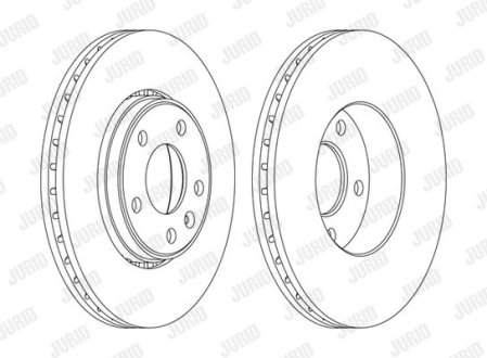 Диск гальмівний VIVARO TRAFIC ! Jurid 562241JC1