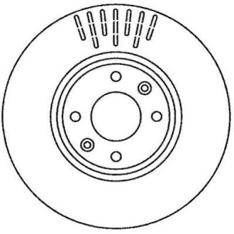 Диск гальмівний C4 P307 Jurid 562267JC