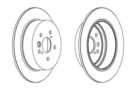 Гальмівний диск Jurid 562288JC
