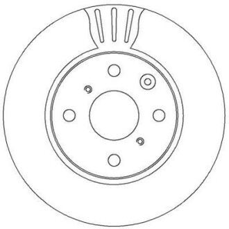 Диск гальмівний C1 P107 AYGO Jurid 562311JC