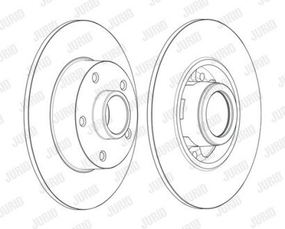 Диск гальмівний Jurid 562371JC-1