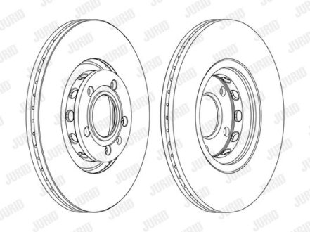 Диск гальмівний AU/SK/VW ! Jurid 562383JC1