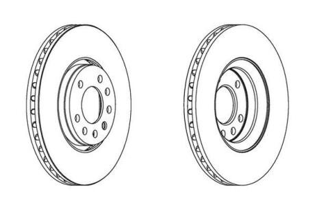 Фото 1 - диск гальмівний Jurid 562385JC Диск гальмівний Jurid 562385JC (фото 1)
