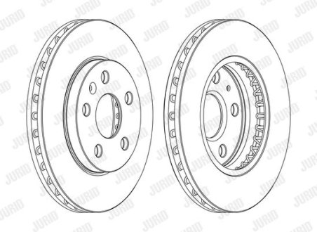 Диск гальмівний !.. Jurid 562460JC1