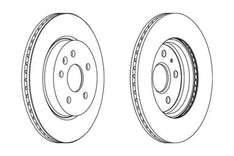 Гальмівний диск Jurid 562463JC