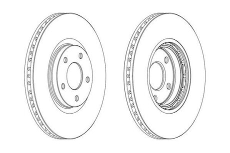 Гальмівний диск Jurid 562465JC