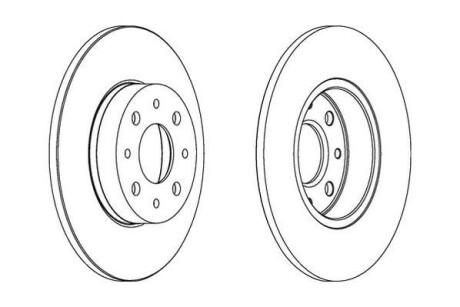 Гальмівний диск Jurid 562500JC
