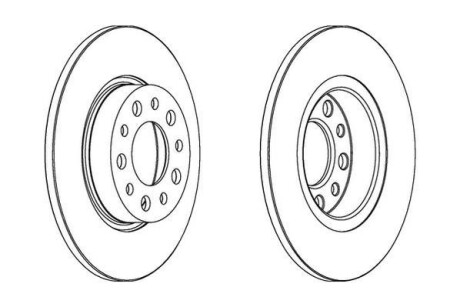 Тормозной диск Jurid 562501JC