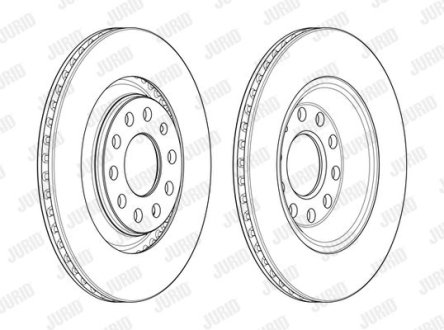 Гальмівний диск Jurid 562510JC