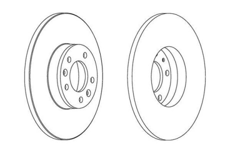 Тормозной диск Jurid 562525JC