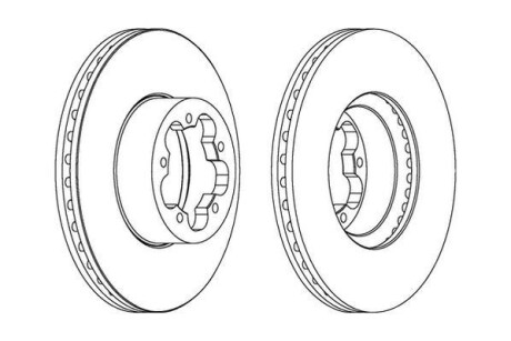 Тормозной диск Jurid 562541JC