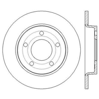 Тормозной диск Jurid 562560JC