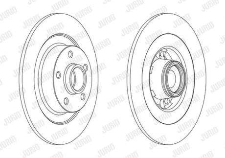 Гальмівний диск Jurid 562608J