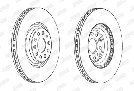 Диск гальмівний !.. Jurid 562663JC1