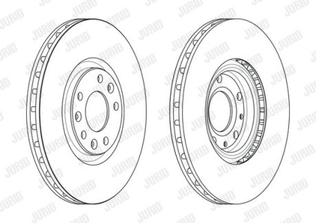 Тормозной диск Jurid 562715JC