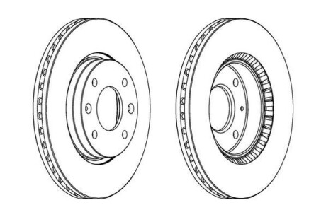 Гальмівний диск Jurid 562734JC