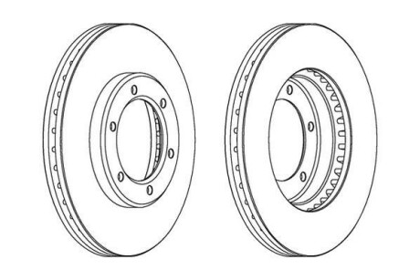 Гальмівний диск Jurid 562838JC