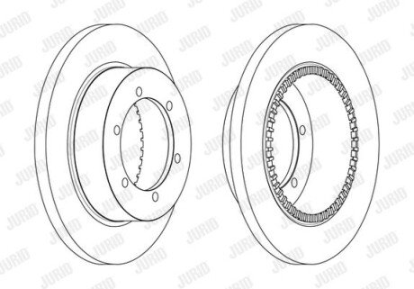 Тормозной диск Jurid 562840JC