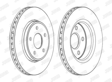 Диск гальмівний !.. Jurid 562854JC1