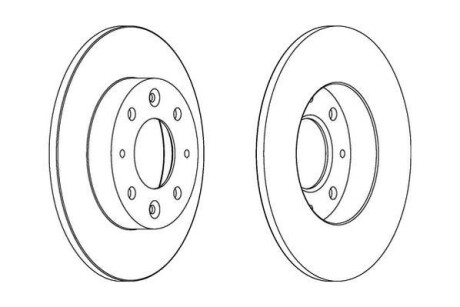 Гальмівний диск Jurid 562865JC