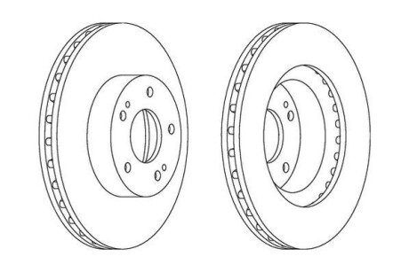 Гальмівний диск Jurid 562873JC