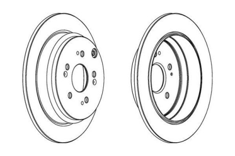 Гальмівний диск Jurid 562884JC