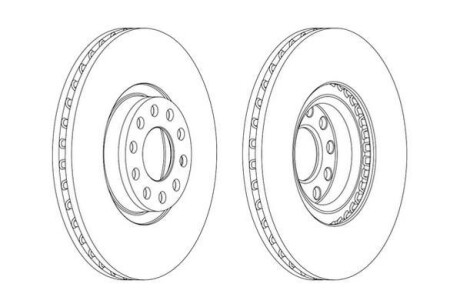 Гальмівний диск Jurid 562890JC1
