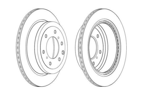 Диск гальмівний PAJERO 06- Jurid 562914JC