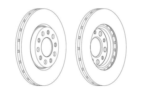 Гальмівний диск Jurid 562916JC