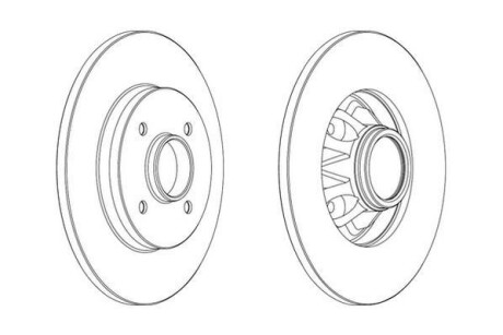 Гальмівний диск Jurid 562937JC1