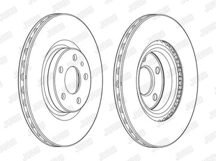 Гальмівний диск Jurid 562988JC