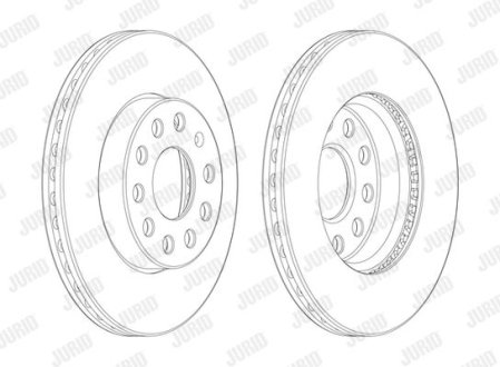Гальмівний диск Jurid 562990JC1