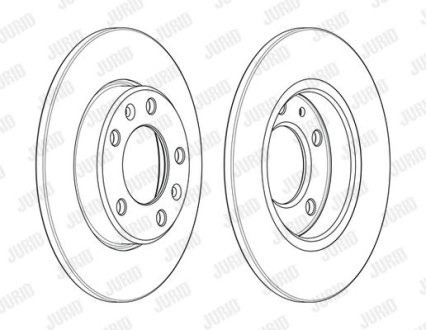 Гальмівний диск Jurid 562996JC