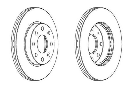 Гальмівний диск Jurid 563019JC