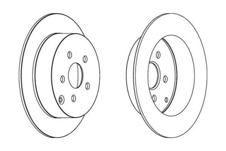 Гальмівний диск Jurid 563037JC