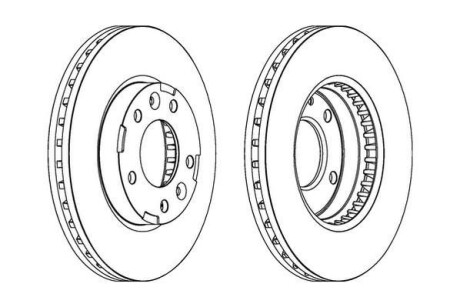 Гальмівний диск Jurid 563039JC