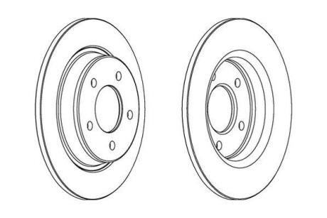 Гальмівний диск Jurid 563043JC