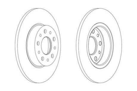Гальмівний диск Jurid 563064JC