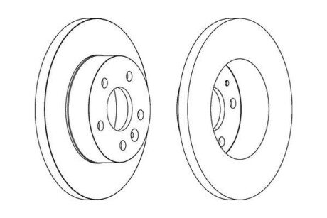 Гальмівний диск Jurid 563074JC
