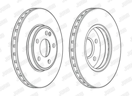 Диск гальмівний MERCEDES Jurid 563114JC